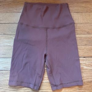Brown/rust color biker shorts